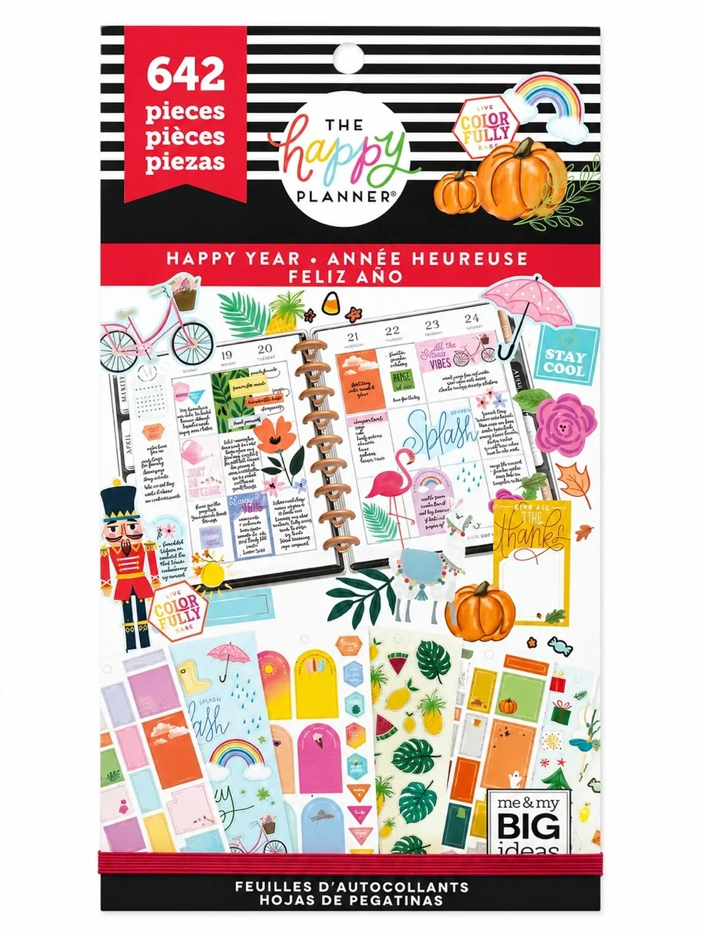 Happy Planner Happy Year Sticker Book 642 Pieces Seasonal Planner Stickers MAMBI